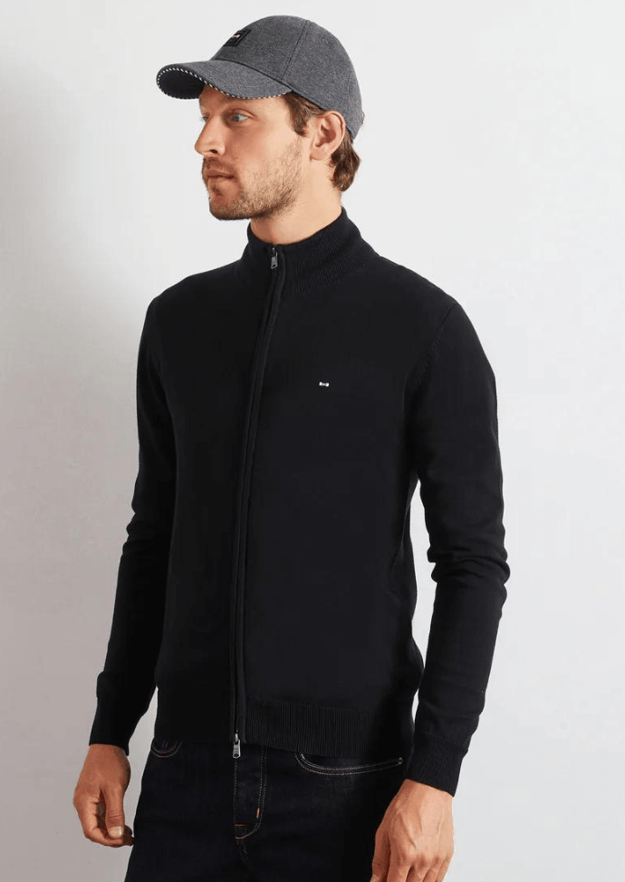 Gilet zippé Eden Park noir - Georgespaul