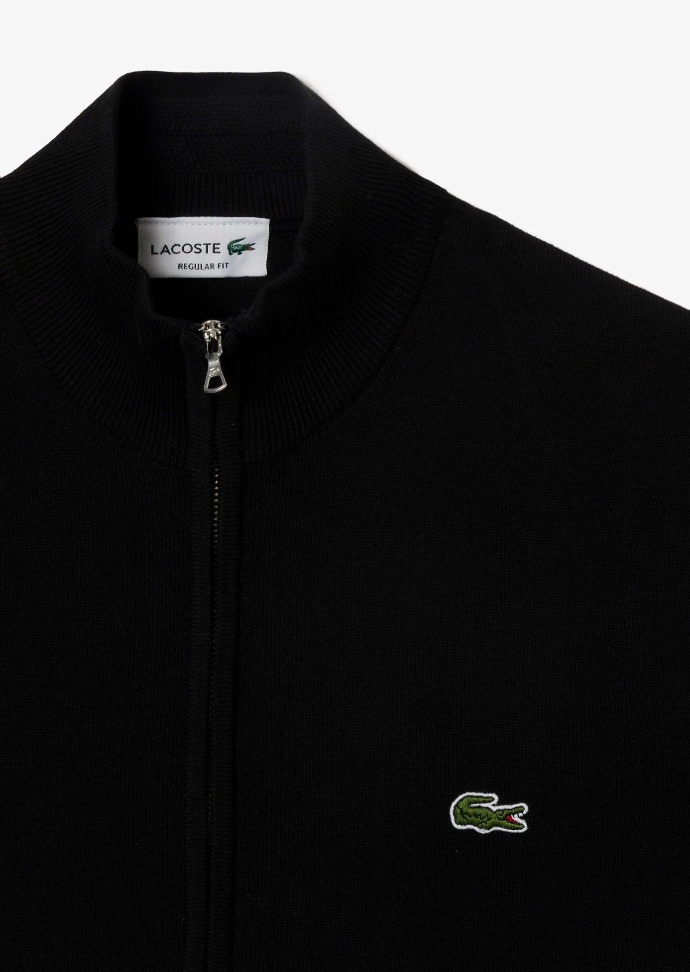 Gilet zippé Lacoste noir - Georgespaul