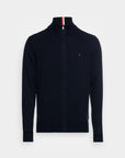 Gilet Tommy Hilfiger marine en cachemire - Georgespaul