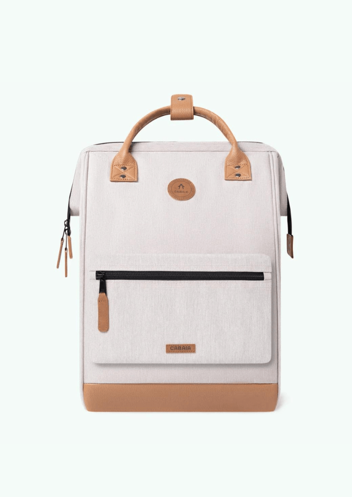 Grand sac à dos Cabaïa beige - Georgespaul