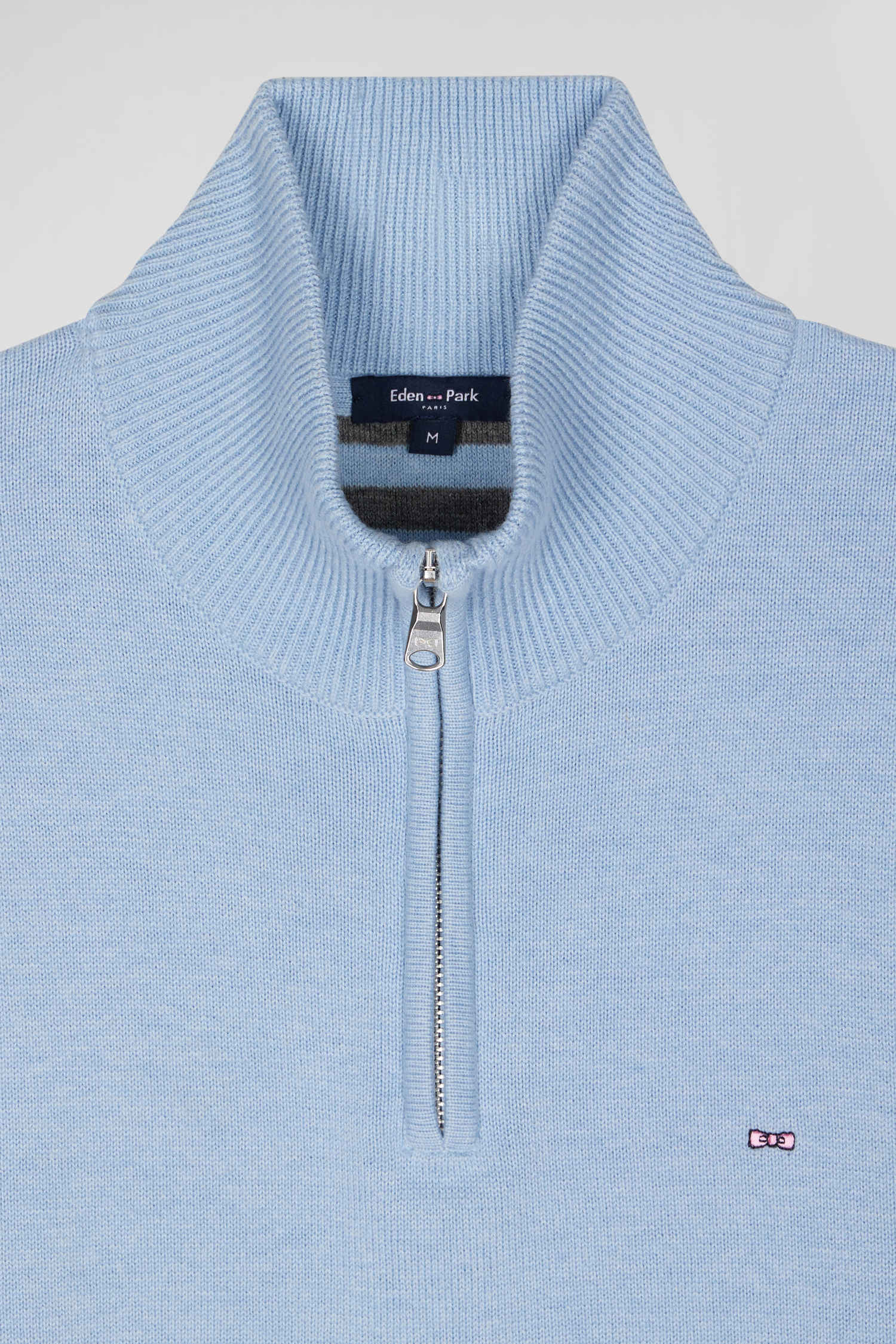 Pull demi-zip Eden Park bleu