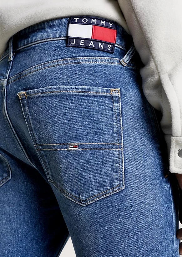 Jean slim Tommy Jeans bleu en coton bio stretch | Georgespaul