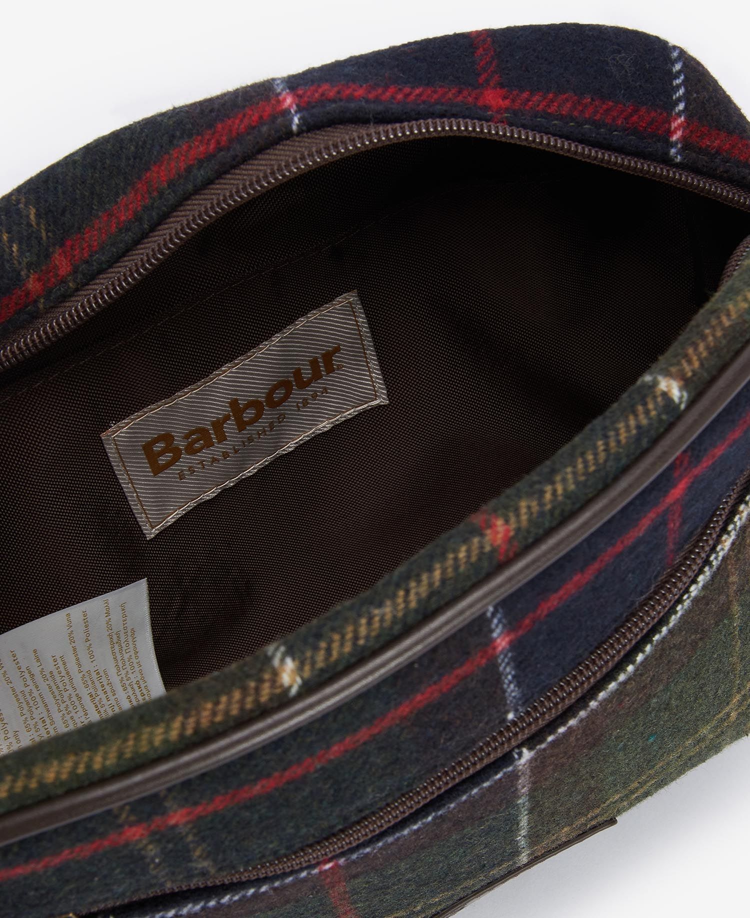 Trousse de toilette Barbour kaki