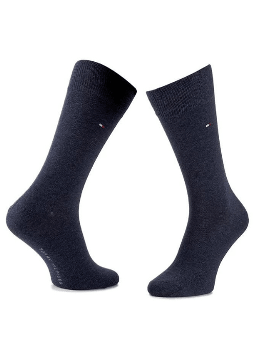 Lot de 2 paires de chaussettes Tommy Hilfiger bleues - Georgespaul