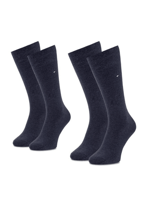 Lot de 2 paires de chaussettes Tommy Hilfiger bleues - Georgespaul