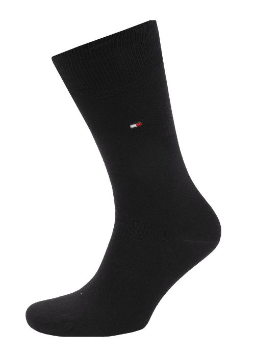 Lot de 2 paires de chaussettes montantes Tommy Hilfiger noire - Georgespaul