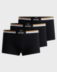 Lot de 3 boxers BOSS noirs pour homme | Georgespaul