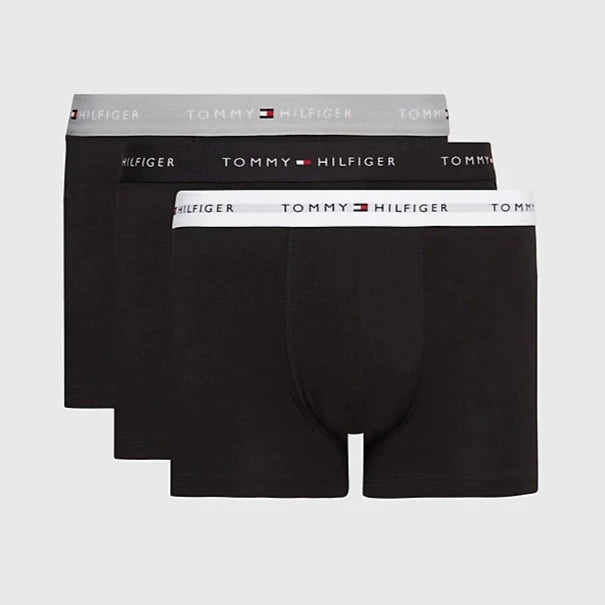 Lot boxers Tommy Hilfiger noirs en coton bio pour homme I Georgespaul