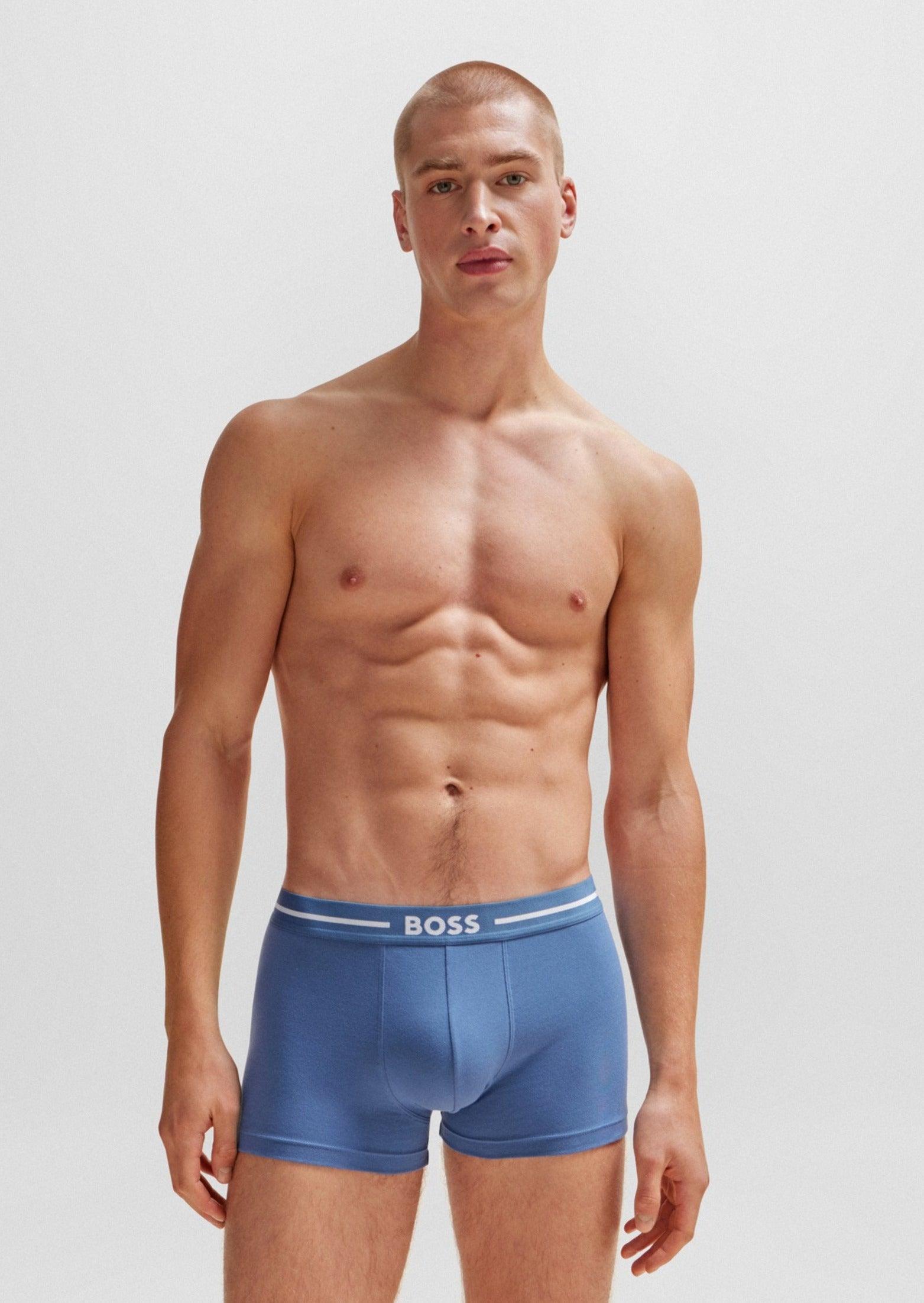 Lot de 3 boxers BOSS marine stretch - Georgespaul