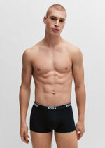 Afbeelding in Gallery-weergave laden, Lot de 3 boxers homme BOSS noirs stretch | Georgespaul
