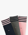 Lot de 3 paires de chaussettes Eden Park roses - Georgespaul