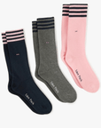 Lot de 3 paires de chaussettes Eden Park roses - Georgespaul