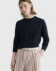 Pull col ras-du-cou Tommy Hilfiger marine - Georgespaul