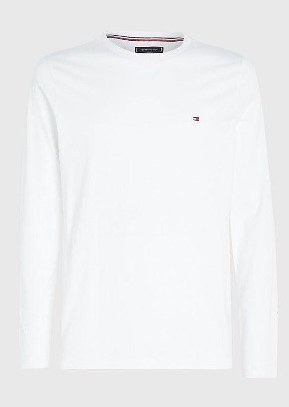 T-Shirt manches longues Tommy Hilfiger blanc en coton bio - Georgespaul