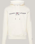 Sweat à capuche Tommy Hilfiger beige en coton bio - Georgespaul