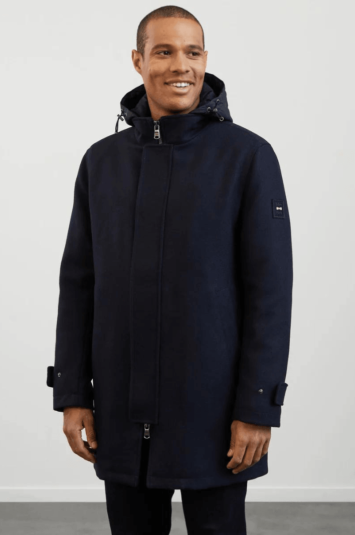 Manteau à capuche Eden Park marine - Georgespaul