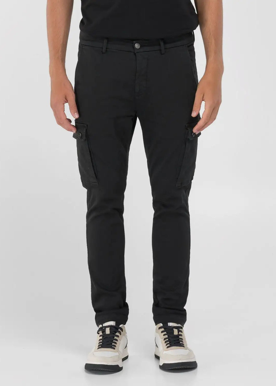 Pantalon cargo Replay noir pour homme | Georgespaul 