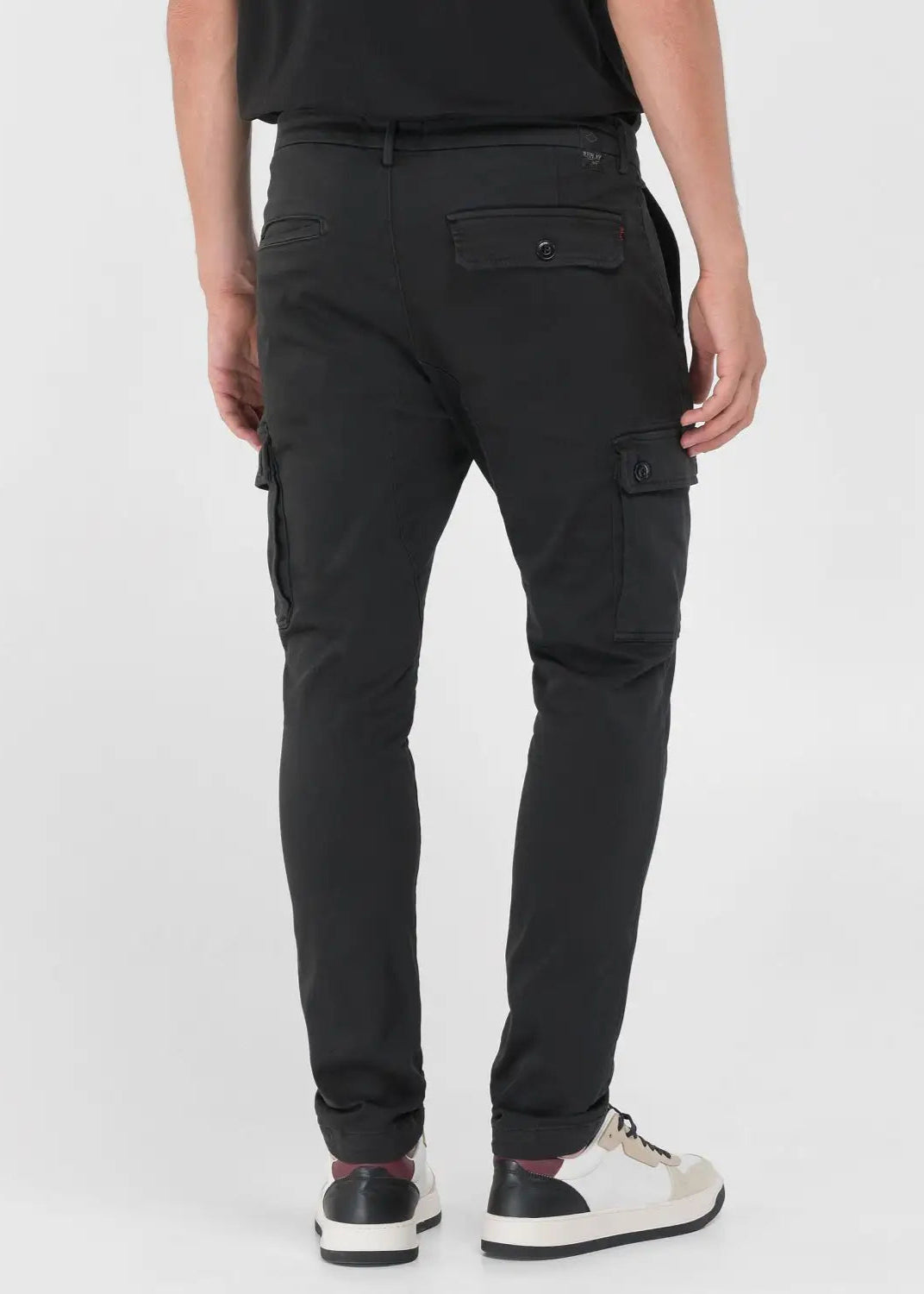 Pantalon cargo Replay noir pour homme | Georgespaul 