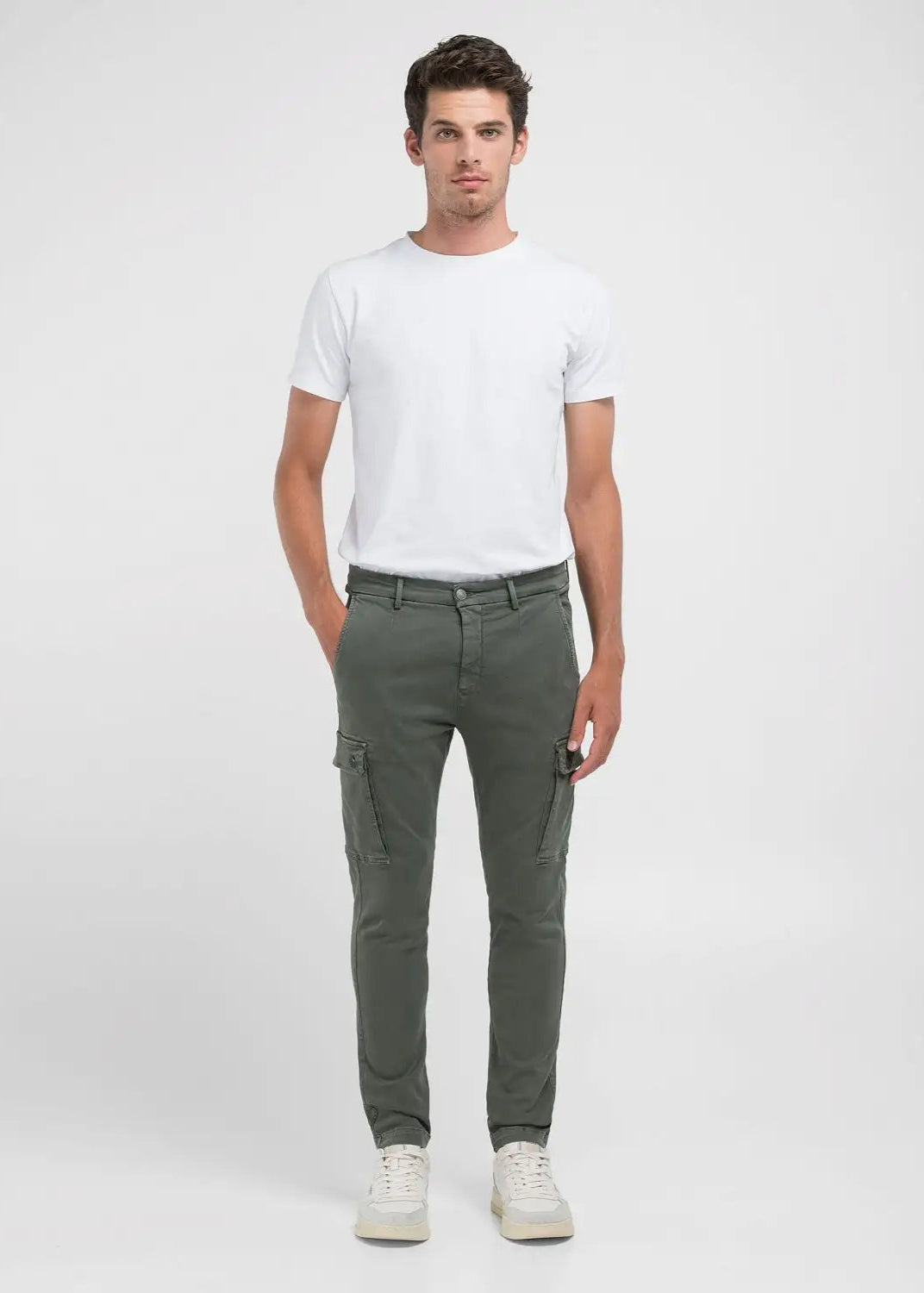 Pantalon cargo Replay vert pour homme | Georgespaul 