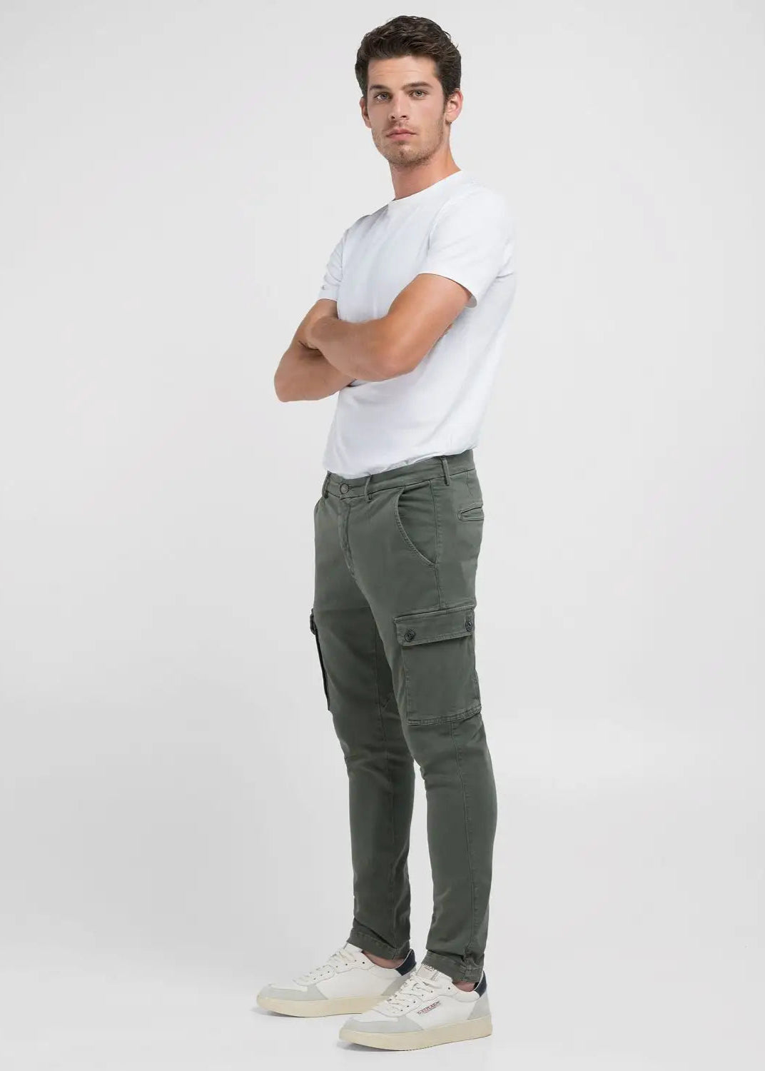 Pantalon cargo Replay vert pour homme | Georgespaul 