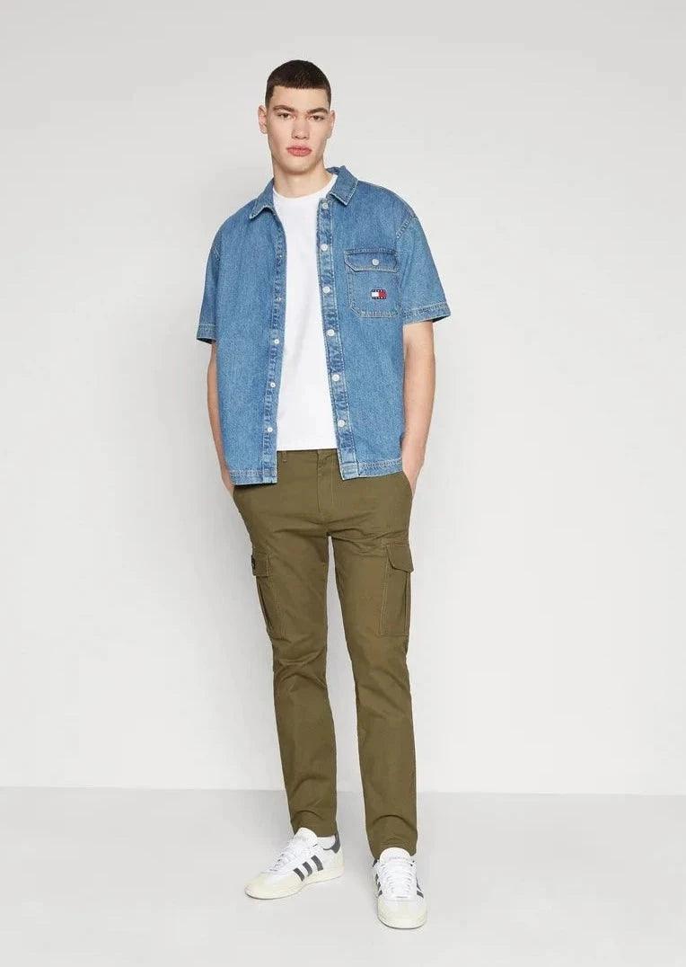 Pantalon cargo Tommy Jeans kaki - Georgespaul