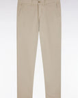 Pantalon chino Eden Park beige stretch pour homme | Georgespaul