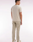 Pantalon chino Eden Park beige stretch pour homme | Georgespaul