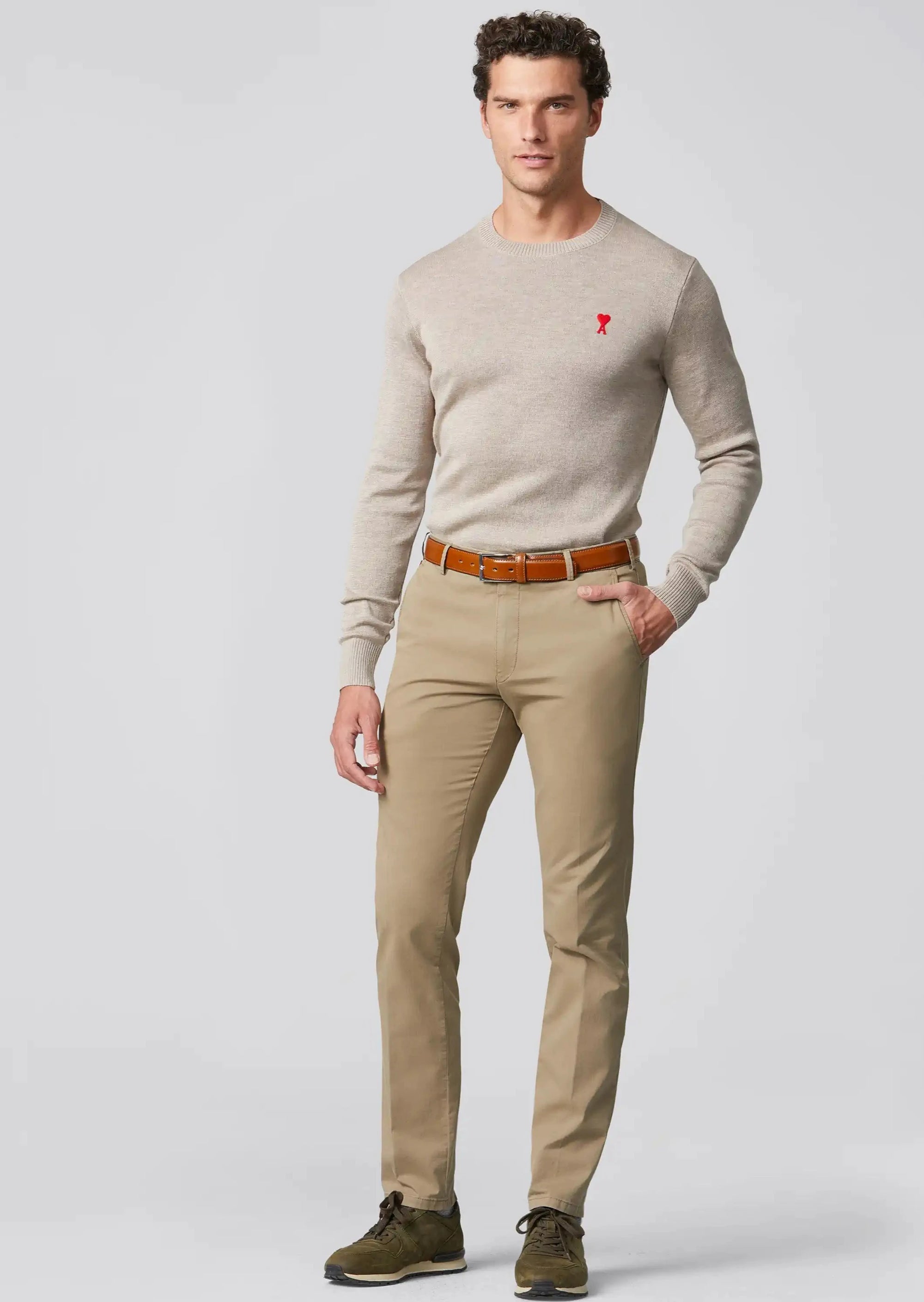 Pantalon chino Meyer beige | Georgespaul