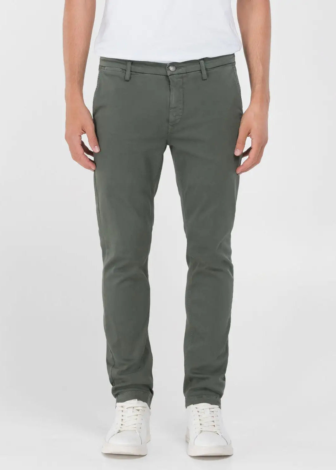 Pantalon chino Replay kaki pour homme | Georgespaul 