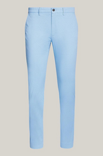 Charger l&#39;image dans la galerie, Pantalon chino Tommy Hilfiger bleu en coton bio stretch
