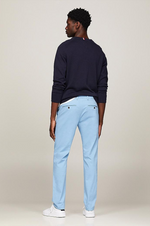 Afbeelding in Gallery-weergave laden, Pantalon chino Tommy Hilfiger bleu en coton bio stretch
