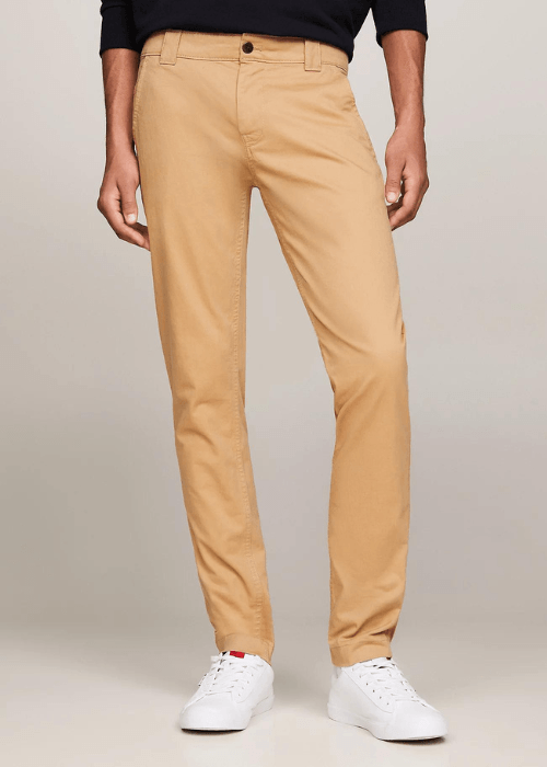 Pantalon chino Tommy Jeans beige - Georgespaul