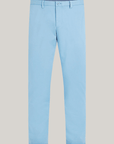 Pantalon chino slim Tommy Hilfiger bleu coton bio stretch - Georgespaul