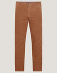 Pantalon chino slim Tommy Hilfiger marron en velours - Georgespaul