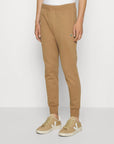 Pantalon de jogging Lacoste marron en molleton de coton bio - Georgespaul