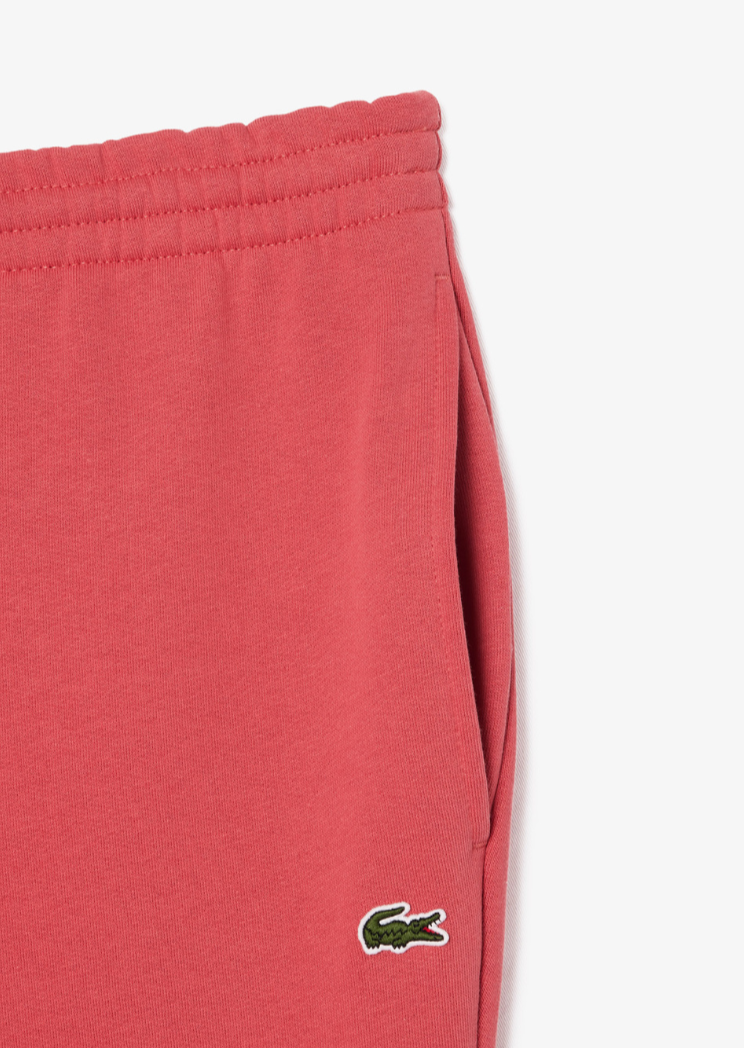 Pantalon de jogging Lacoste rouge en molleton de coton bio | Georgespaul