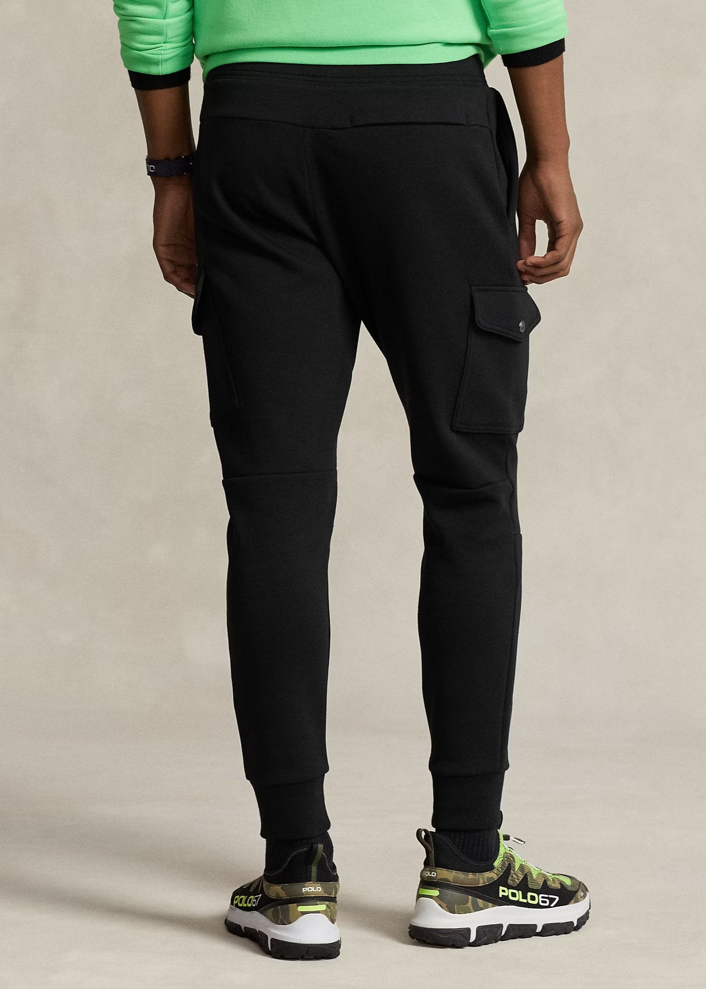 Pantalon de jogging cargo Ralph Lauren noir | Georgespaul 