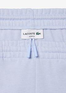Pantalon de jogging homme Lacoste bleu en molleton de coton bio | Georgespaul