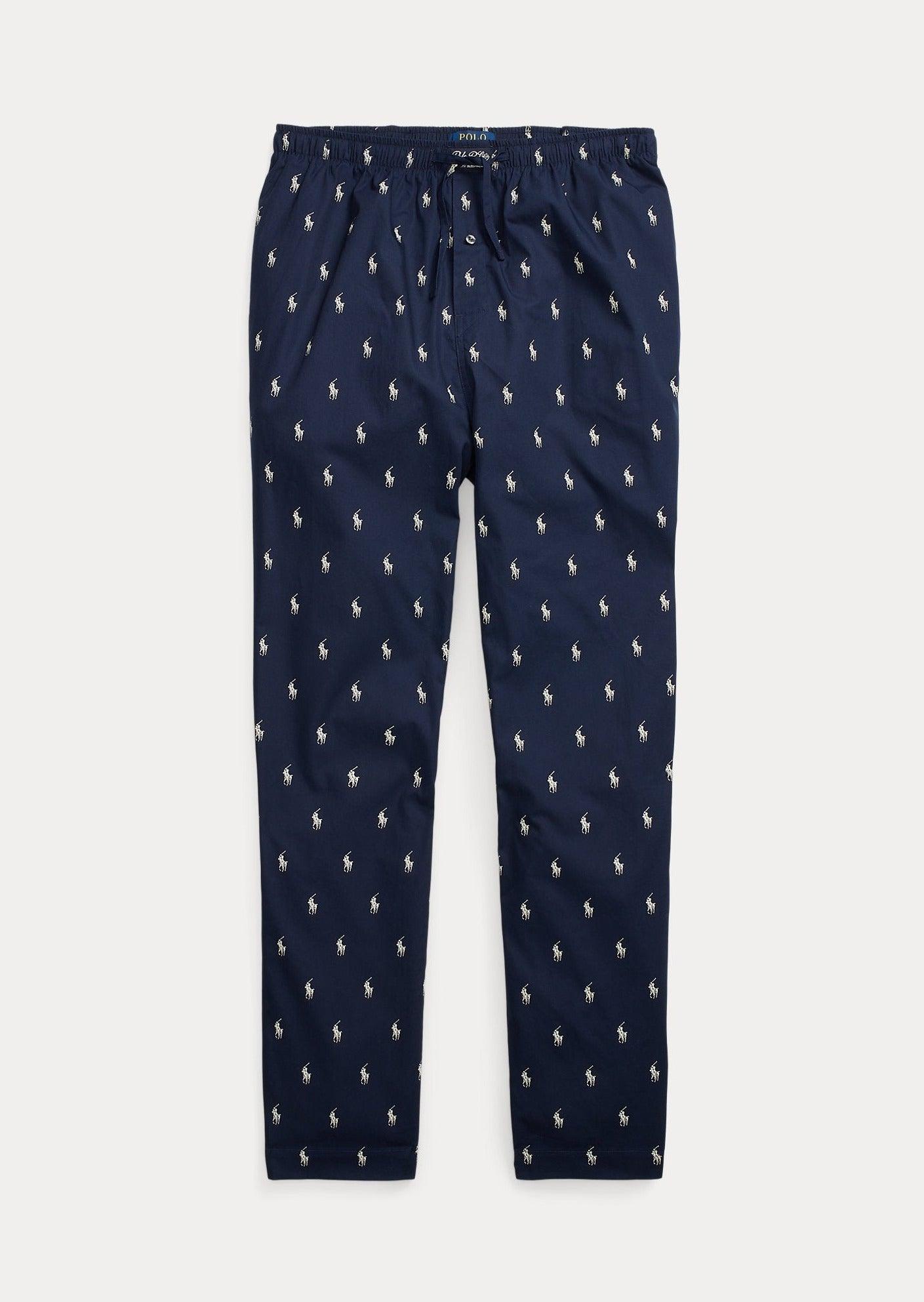 Pantalon de pyjama poney Ralph Lauren marine - Georgespaul