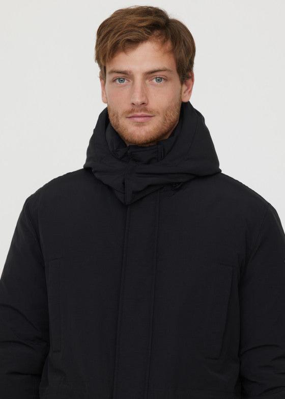 Parka à capuche Lee Cooper noire pour homme | Georgespaul