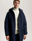 Parka à capuche Tommy Hilfiger marine - Georgespaul