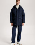 Parka à capuche Tommy Hilfiger marine - Georgespaul