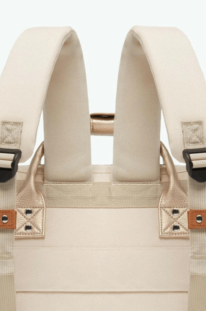 Petit sac à dos Cabaïa beige et poches interchangeables - Georgespaul