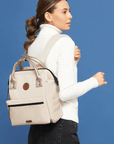 Petit sac à dos Cabaïa beige et poches interchangeables - Georgespaul