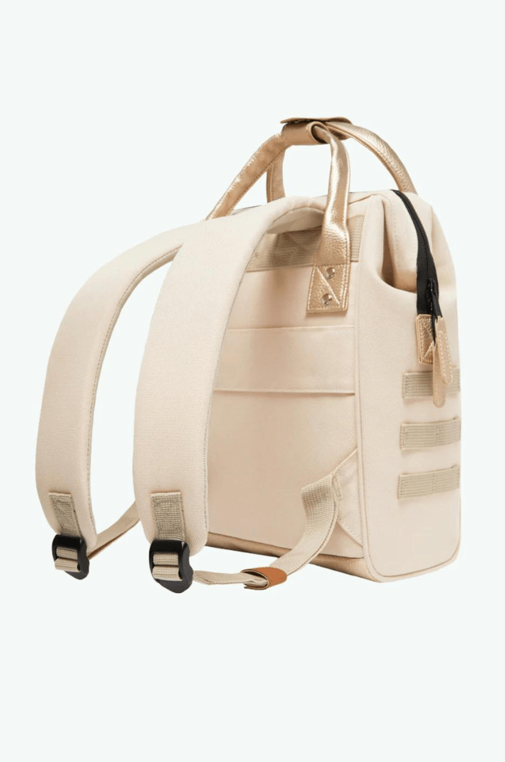 Petit sac à dos Cabaïa beige et poches interchangeables - Georgespaul