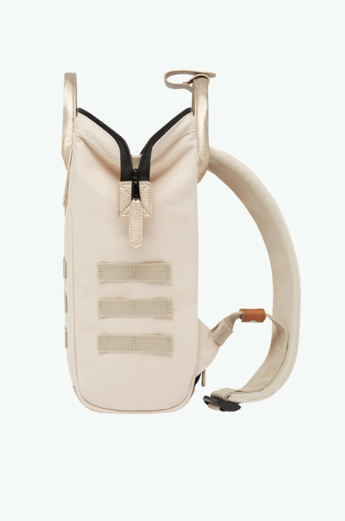 Petit sac à dos Cabaïa beige et poches interchangeables - Georgespaul