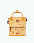 Petit sac à dos à motifs Cabaïa jaune - Georgespaul