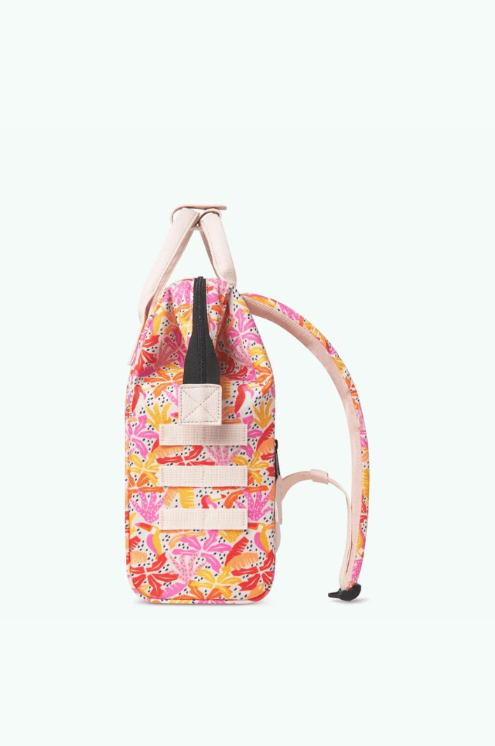 Petit sac à dos fleuri Cabaïa rose clair - Georgespaul