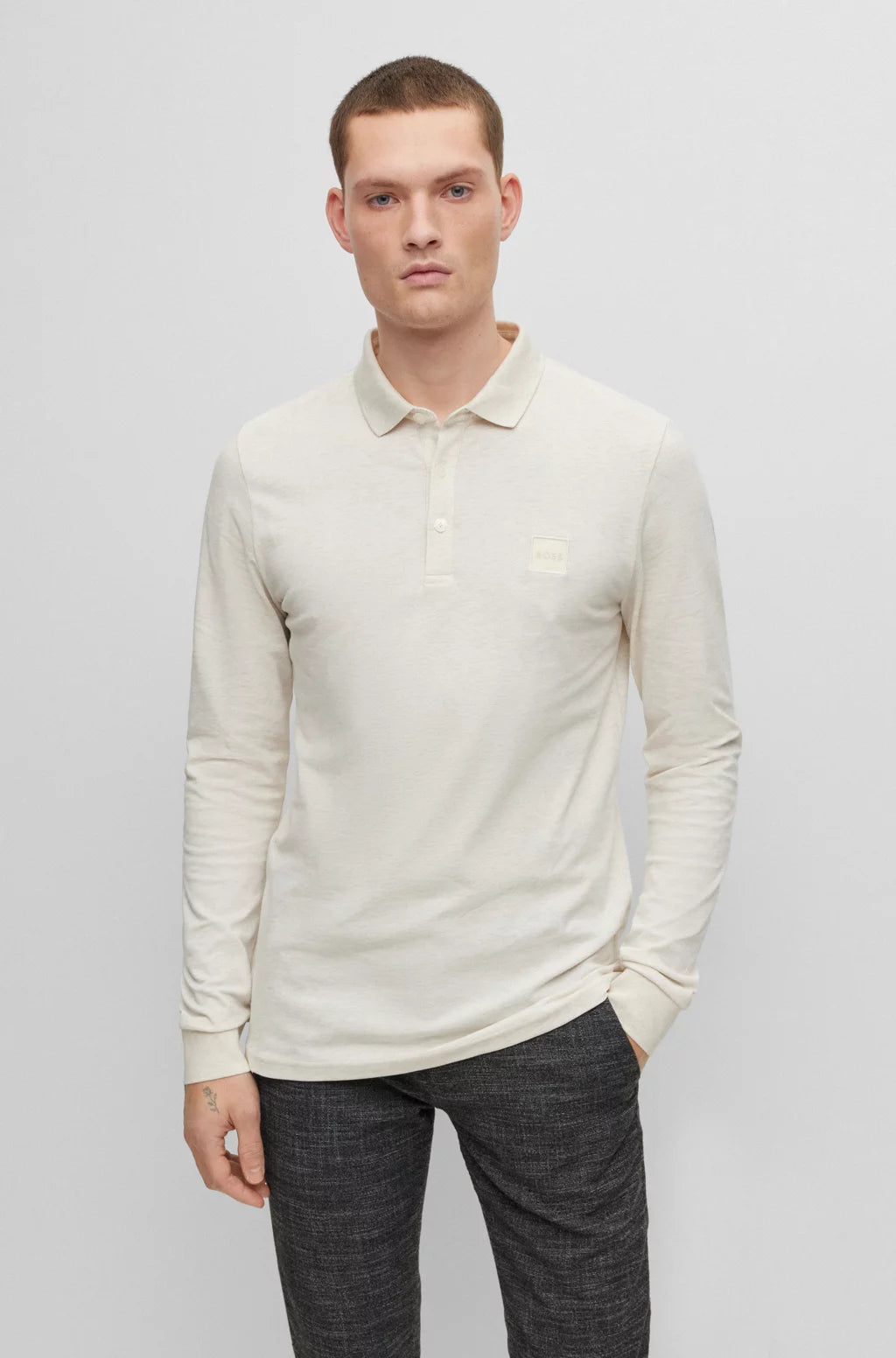 Polo homme BOSS beige clair en coton I Georgespaul