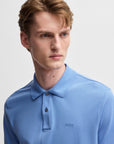 Polo BOSS bleu pour homme | Georgespaul           